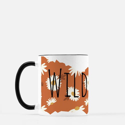Daisy Wildflower Mug, Autumn Wildflower Mug, Gardener Gift, Fall Friendship Gift, Wildflower Birthday Gift, Cute Daisy Mug