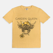 Gardener T-shirt, Garden Queen, Cow Sunflower Tee, Gift for Gardener, Gardening Tee, Garden Shirt
