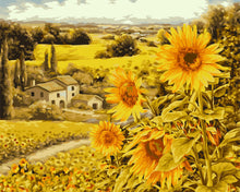 Painting by Numbers kit Crafting Spark Sunny Fields A149 19.69 x 15.75