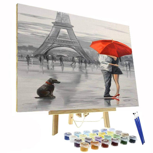 Paint By Numbers Kit - Red Love in Paris