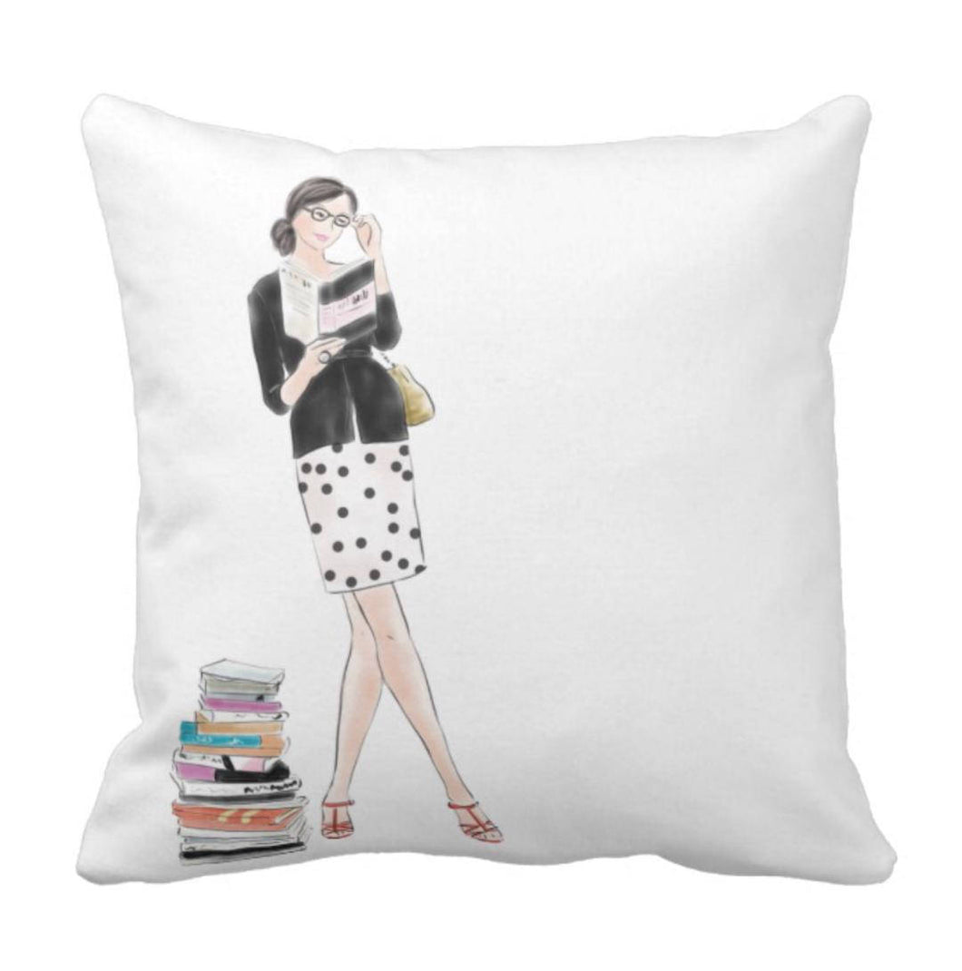 Throw Pillow Just Left the Library