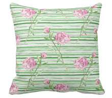 Vintage Pink Peonies Throw Pillow