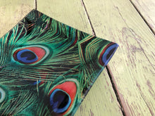 Decorative Glass Tray Peacock Decor Feather Inspired Home Decor Peacock Feather Art Peacock Feathers Glass Tray