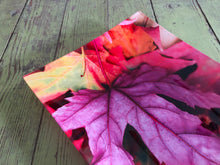 Fall Leaves Glass Tray, Autumn Leaves Serving Tray, Trinket Dish