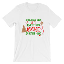 Christmas Shirt Unisex Bella Canvas Balanced Diet Christmas Cookie T-shirt
