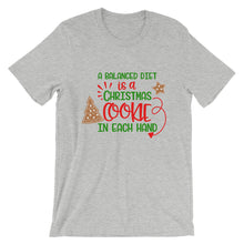 Christmas Shirt Unisex Bella Canvas Balanced Diet Christmas Cookie T-shirt