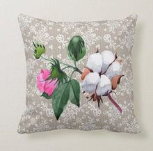Cotton Bloom Burlap and Lace Country Roads Pillow