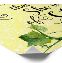 Yellow Damask Print Typography Quote Not Afraid of Storms