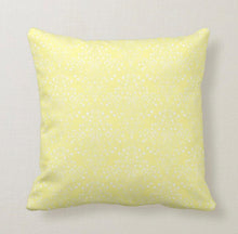 Yellow Damask Pattern Sunny Decor Throw Pillow 16 X 16