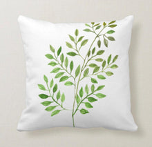 Botanical White Throw Pillow "Simple Gifts"