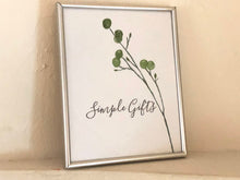 8 X 10 Watercolor Botanical Typography Art Print Simple Gifts