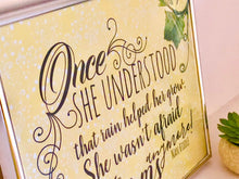 Yellow Damask Print Typography Quote Not Afraid of Storms