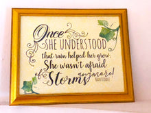 Yellow Damask Print Typography Quote Not Afraid of Storms