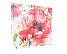 Canvas Print, Red Poppy Garden "Gypsy Soul" Floral, Wildflower, Wall Art