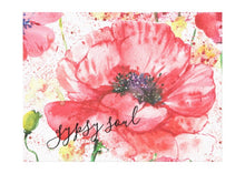 Canvas Print, Red Poppy Garden "Gypsy Soul" Floral, Wildflower, Wall Art