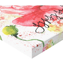 Canvas Print, Red Poppy Garden "Gypsy Soul" Floral, Wildflower, Wall Art