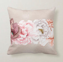 Throw Pillow, Floral Blooms,  Cottage Style, Lavender, Watercolor, Vintage Floral, Pearl, Floral Romance Pillow