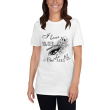 T-shirt, Short-Sleeve, Unisex, The One Who Sees Me, Faith T-shirt, Bible Verse, Typography, Graphic Eye