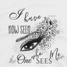 T-shirt, Short-Sleeve, Unisex, The One Who Sees Me, Faith T-shirt, Bible Verse, Typography, Graphic Eye