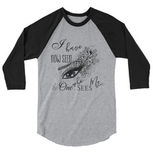 T-shirt, The One Who Sees Me, 3/4 sleeve raglan shirt, Faith T-shirt, Bible Verse, Typography, Graphic Eye,