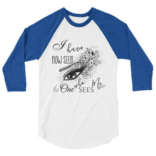 T-shirt, The One Who Sees Me, 3/4 sleeve raglan shirt, Faith T-shirt, Bible Verse, Typography, Graphic Eye,