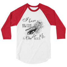 T-shirt, The One Who Sees Me, 3/4 sleeve raglan shirt, Faith T-shirt, Bible Verse, Typography, Graphic Eye,