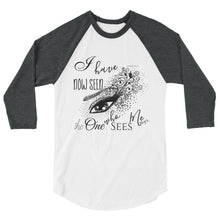 T-shirt, The One Who Sees Me, 3/4 sleeve raglan shirt, Faith T-shirt, Bible Verse, Typography, Graphic Eye,