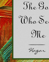 Ready to Frame Flat Card, The God Who Sees Me, Oil Texture, Hagar Quote, Religious Art, Bible Verse