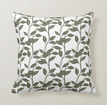 Dark Botanic Pattern, Nature Inspired, Throw Pillow