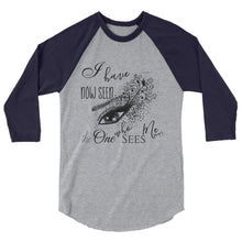 T-shirt, The One Who Sees Me, 3/4 sleeve raglan shirt, Faith T-shirt, Bible Verse, Typography, Graphic Eye,