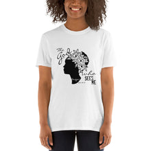 T-Shirt, Short-Sleeve, Unisex, The God Who Sees Me, Graphic Woman, Bible Verse, Typography,Faith T-shirt, Religious