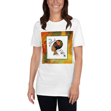Short-Sleeve, Unisex T-Shirt, The God Who Sees Me, Bible Verse, Woman and Colorful Turban