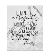 Dragonfly Poem Poster, Dragonfly Wall Art, Wall Decor