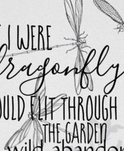 Dragonfly Poem Poster, Dragonfly Wall Art, Wall Decor