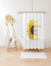 Shower Curtain, Sunflower Design, Just a Wildflower in love with the Sunshine