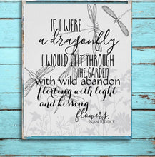 Dragonfly Poem Poster, Dragonfly Wall Art, Wall Decor