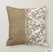 Porch Pillow, Burlap and Lace Design, Fireflies, Front Porch Swings, Throw Pillow