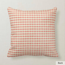 Porch Pillow, Red Gingham, Relax on the Porch,  Farmhouse Decor, Vintage and Retro Style, Throw Pillow