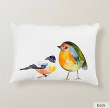 Porch Pillow, Porch Forecast, Words, Birds Pillow