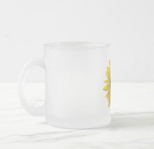 Mug, Sunflower, Wildflower in Love with Sunshine, Frosted Glass Coffee Mug