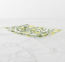 Lemon Throw Pillow, Lemon and Leaves, Yellow and Green, Lemon Pattern Home Decor