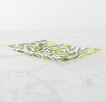 Lemon Throw Pillow, Yellow Lemon Bouquets and Leaves, Lemon Pattern, Home Decor