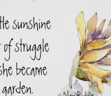 Daisy Wall Art, Quote, White Daisy, Yellow Daisy, Watercolor, Floral Poster Print