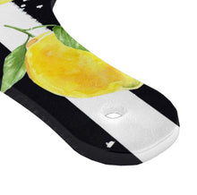 Lemon Glass Cutting Board, Paddle, Lemon and Stripe, Lemon Kitchen Decor