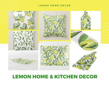 Lemon Throw Pillow, Lemonade Ready, Lemons Slices, Yellow Lemons On Stem, Lemon Home Decor