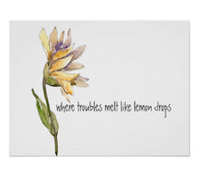 Daisy Pillow, Mustard Yellow Pillow, Gray Daisy Floral