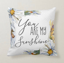 Daisy Pillow, White Daisy, Rectangle, 12 X 16 Floral Pattern Throw Pillow
