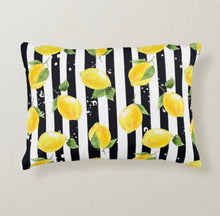 Lemon Glass Coaster, Lemon and Stripe "When Life Gives You Lemons Make Lemonade" Lemon Home Decor Coaster, Paperweight