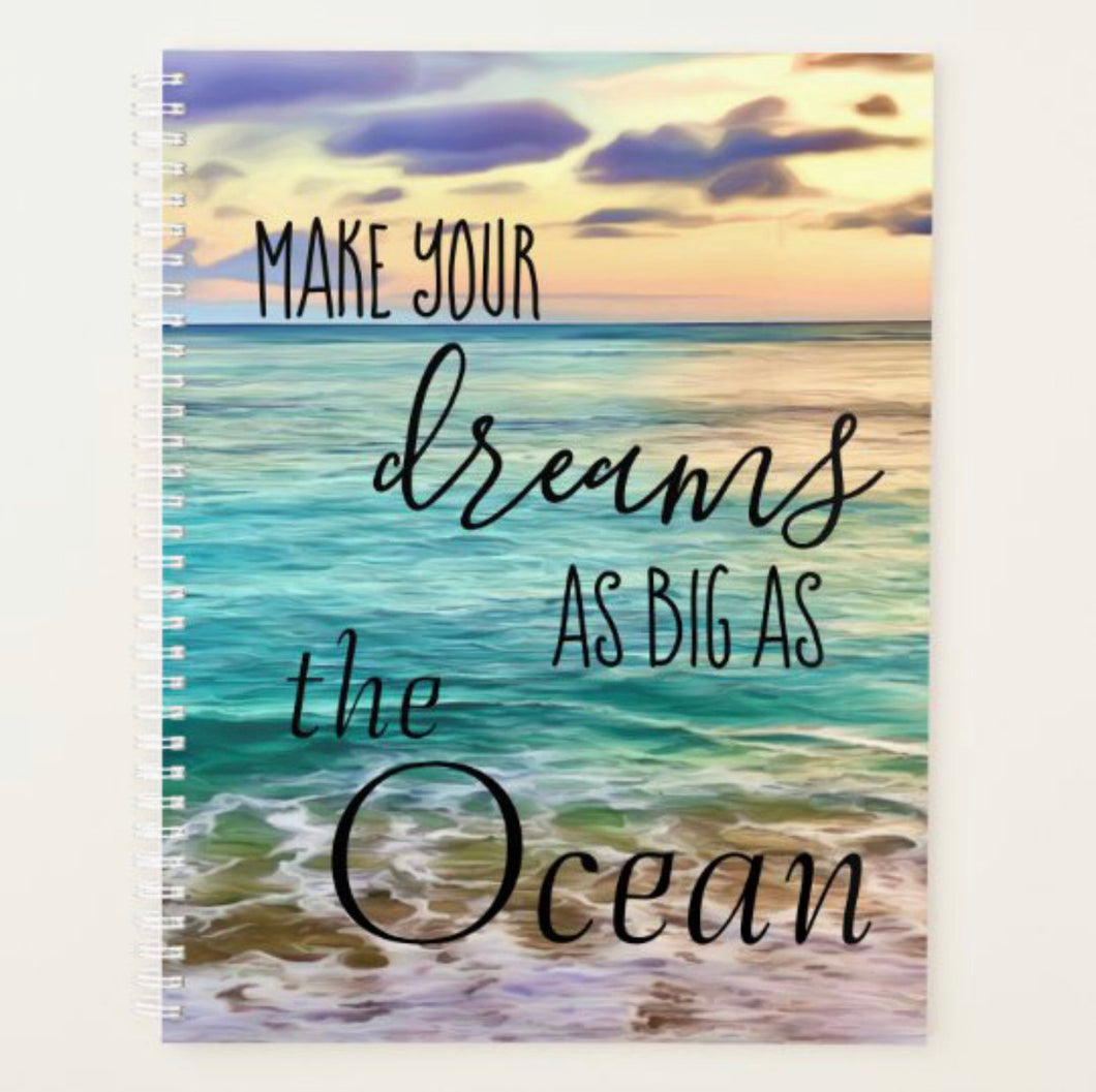 Ocean Daily Planner, Start Anytime Planner, Ocean Dreams Planner