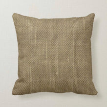 Rustic Pillow, French Grain Sack Design, Burlap Design, "Grains Sac de No 4 Aix Les Bains"